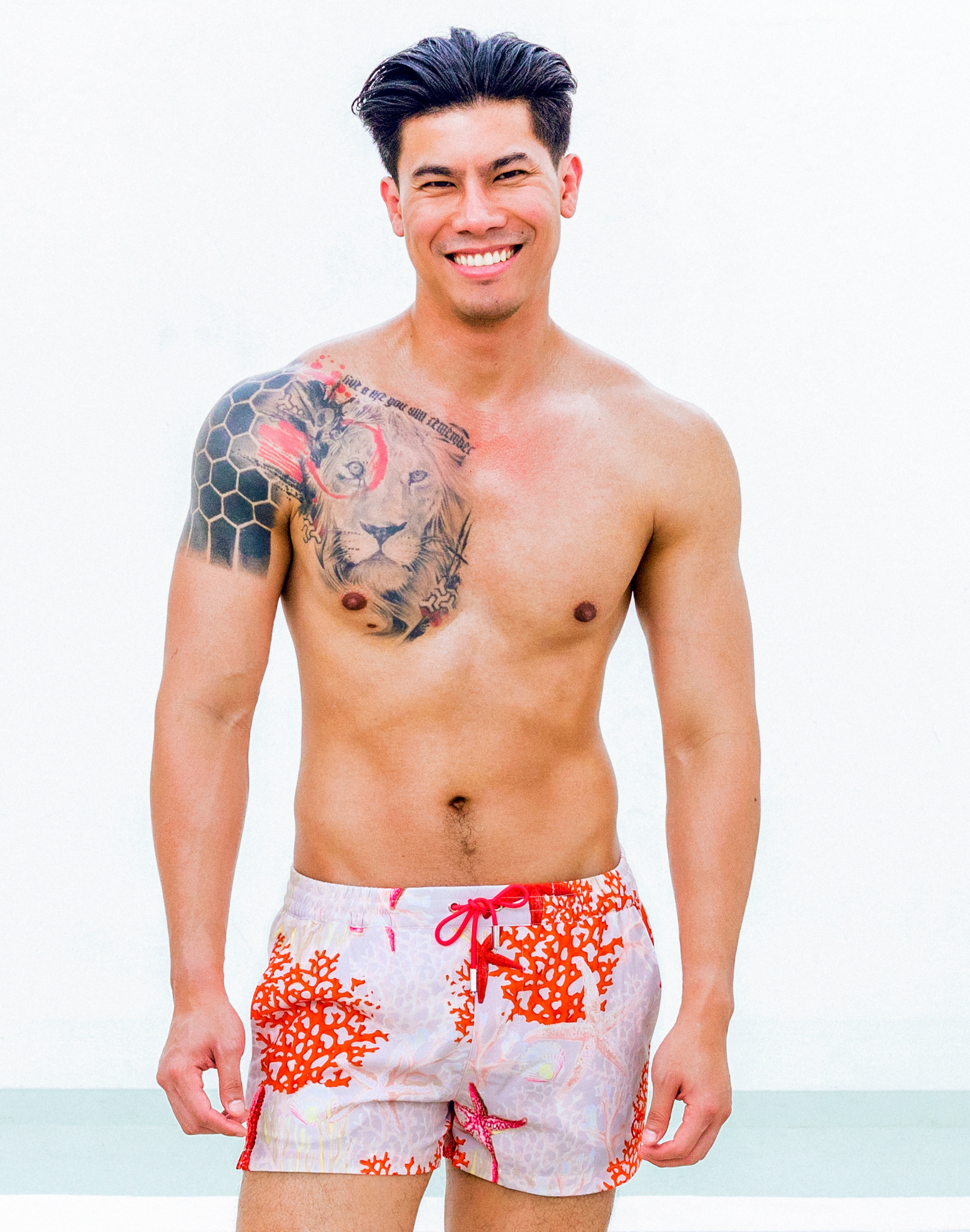 Printed Bronte Shorts - Starscape Beige-thumbmail-18