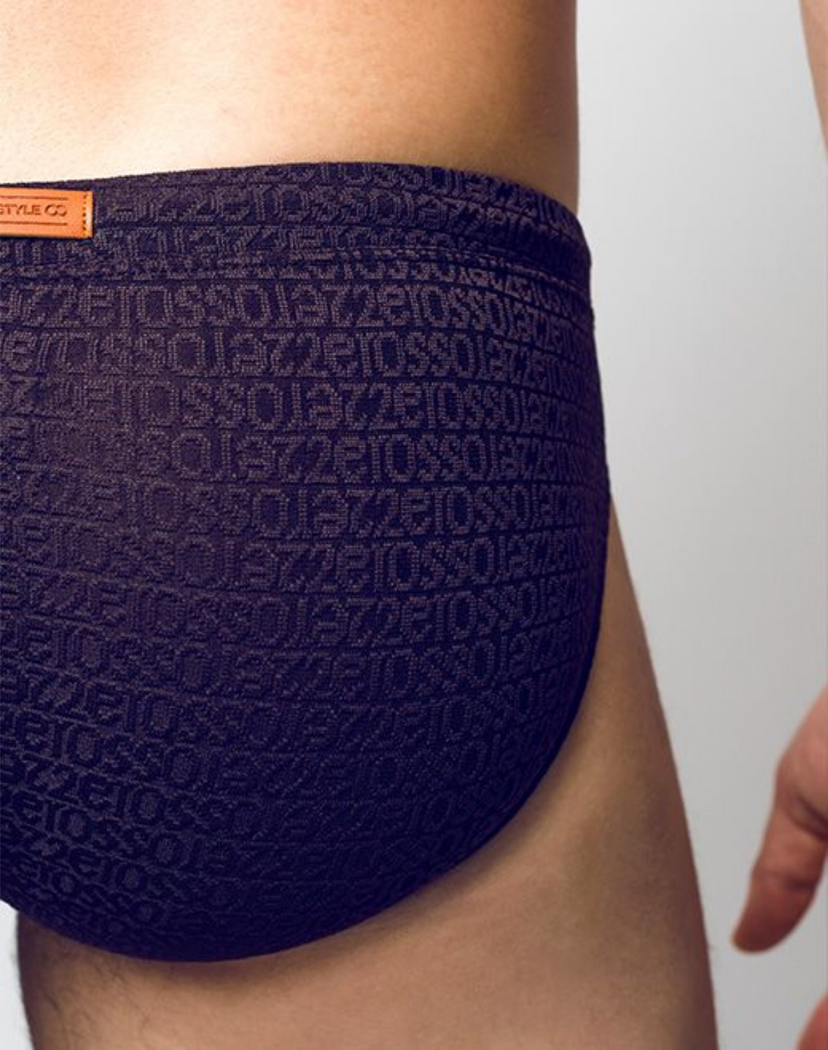 V30 Textured Swim Brief - Signet Carbon Black-thumbmail-11