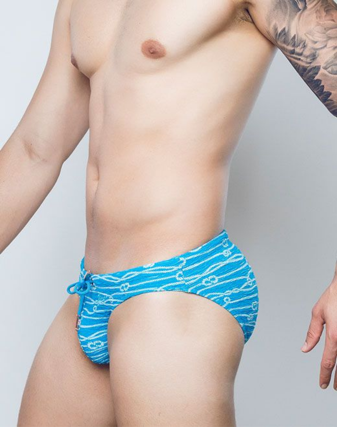 V20 Textured Swim Brief - Manrope Blue
