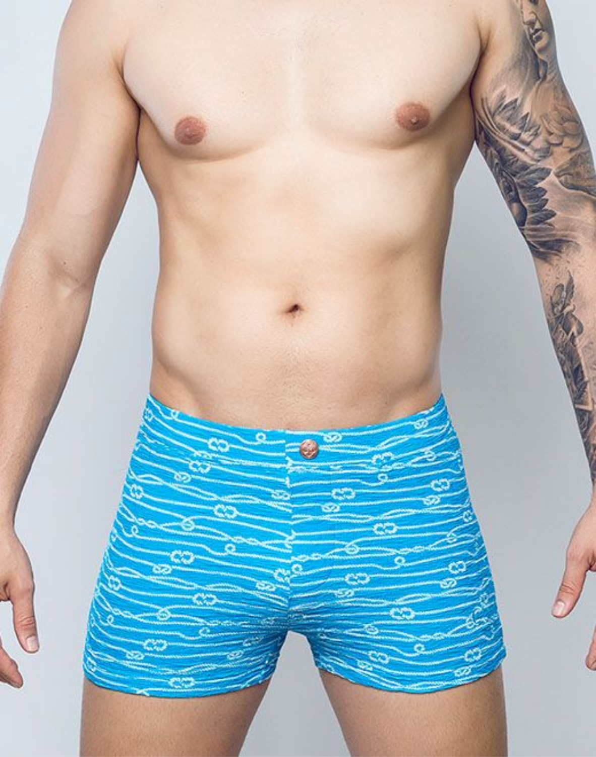 V60 Textured Swim Trunks - Manrope Blue-thumbmail-4