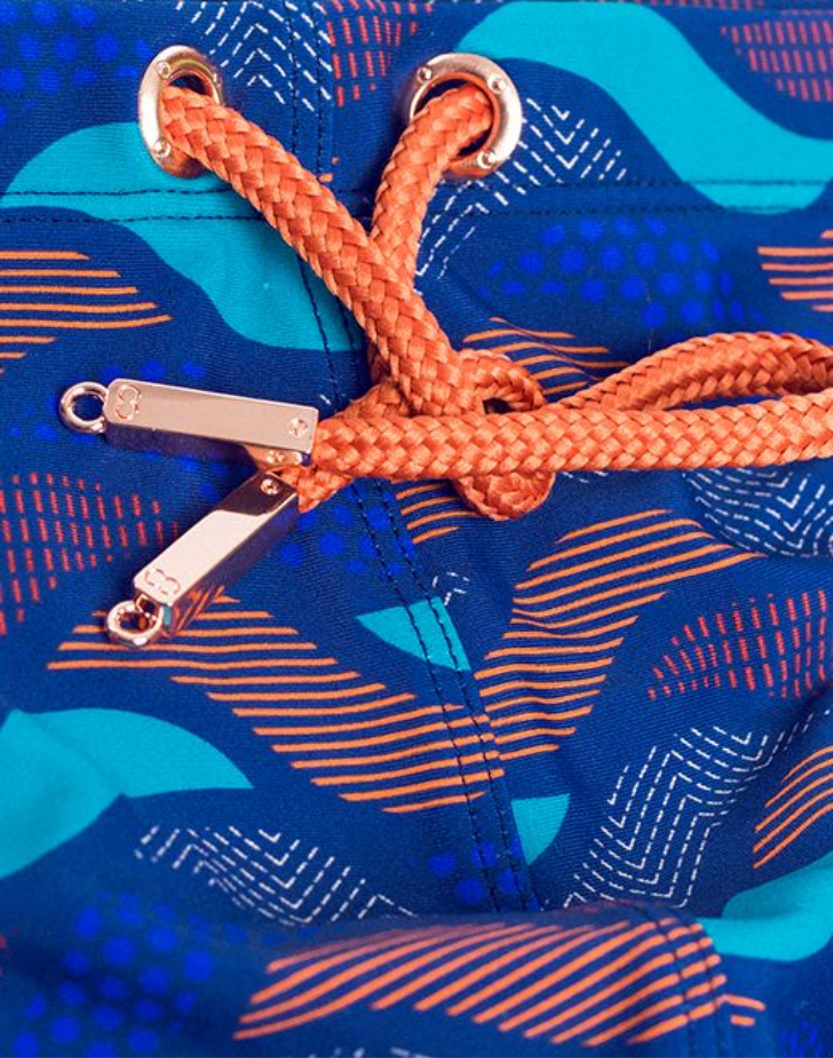 V10 Printed Swim Brief - Ocean Blue