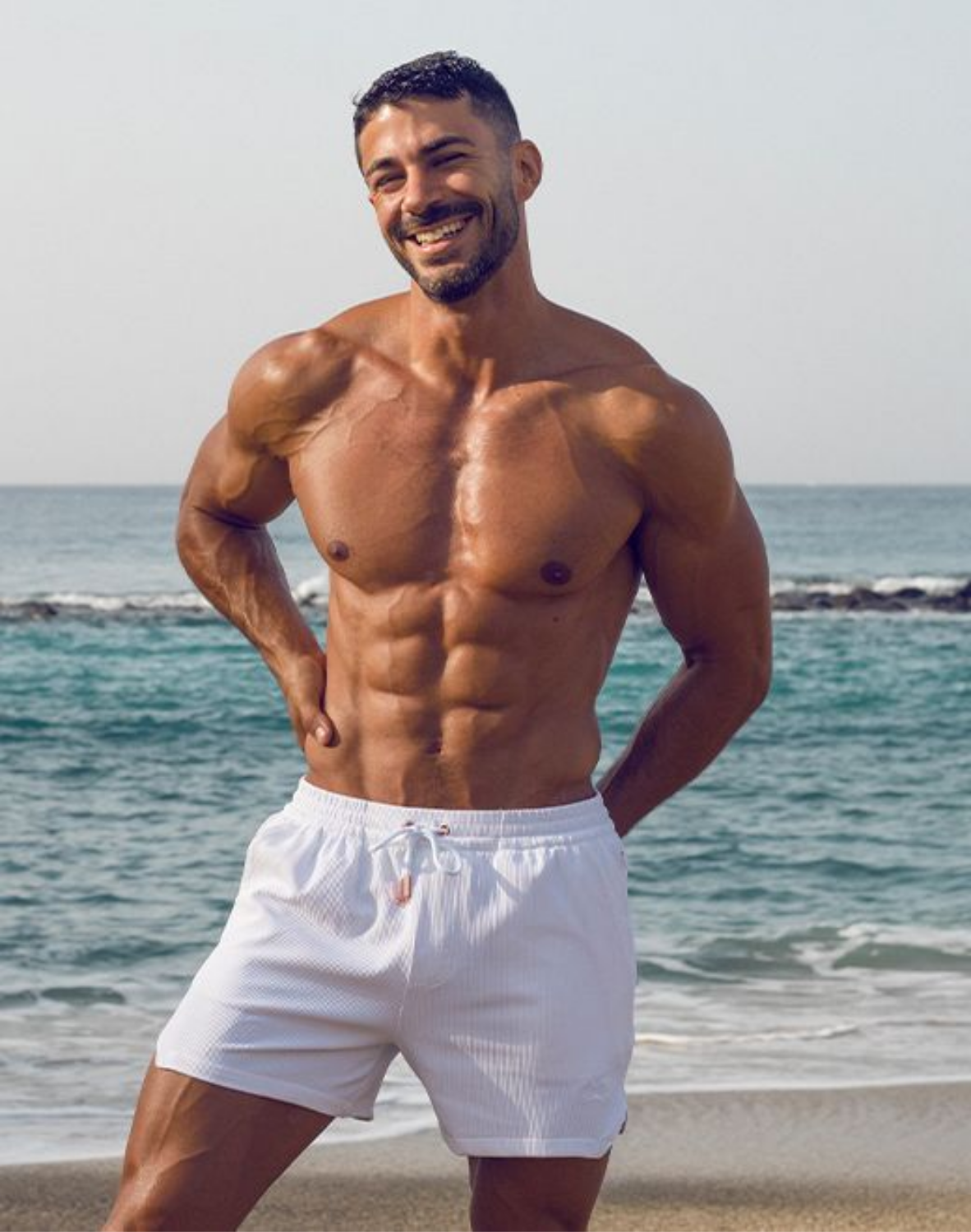 Manly Shorts - White-thumbmail-3