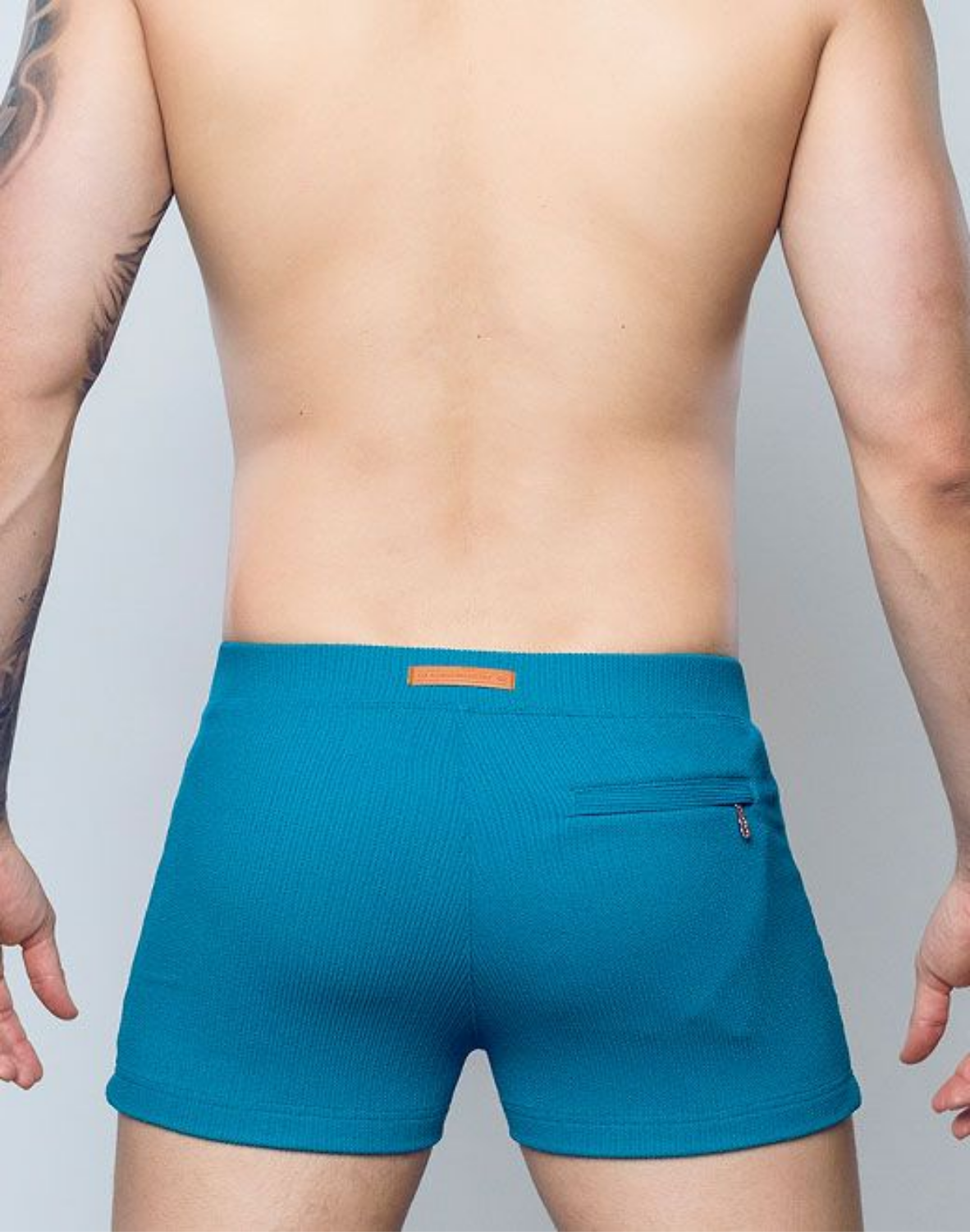 V60 Textured Swim Trunks - Railroad Teal-thumbmail-6