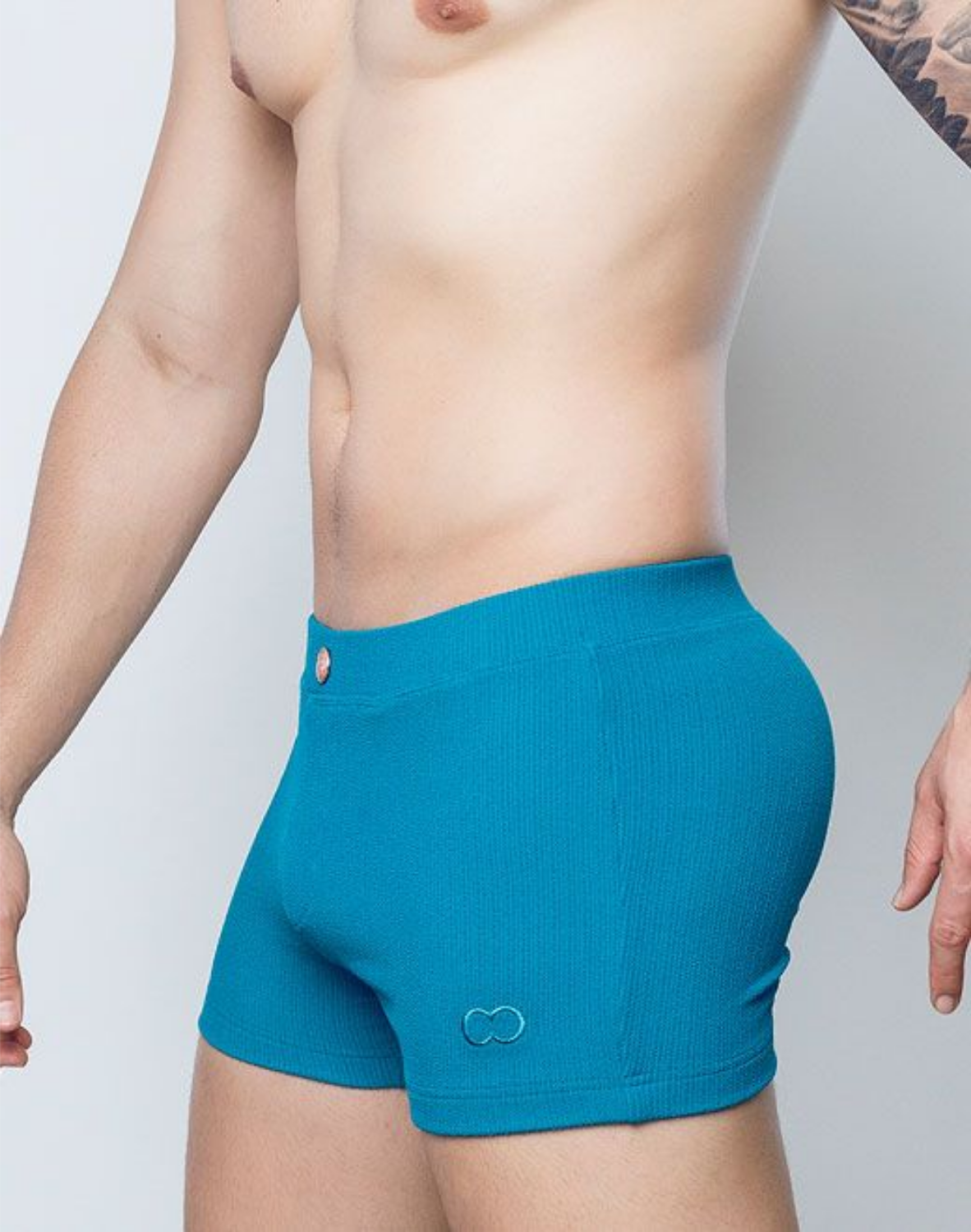 V60 Textured Swim Trunks - Railroad Teal-thumbmail-5