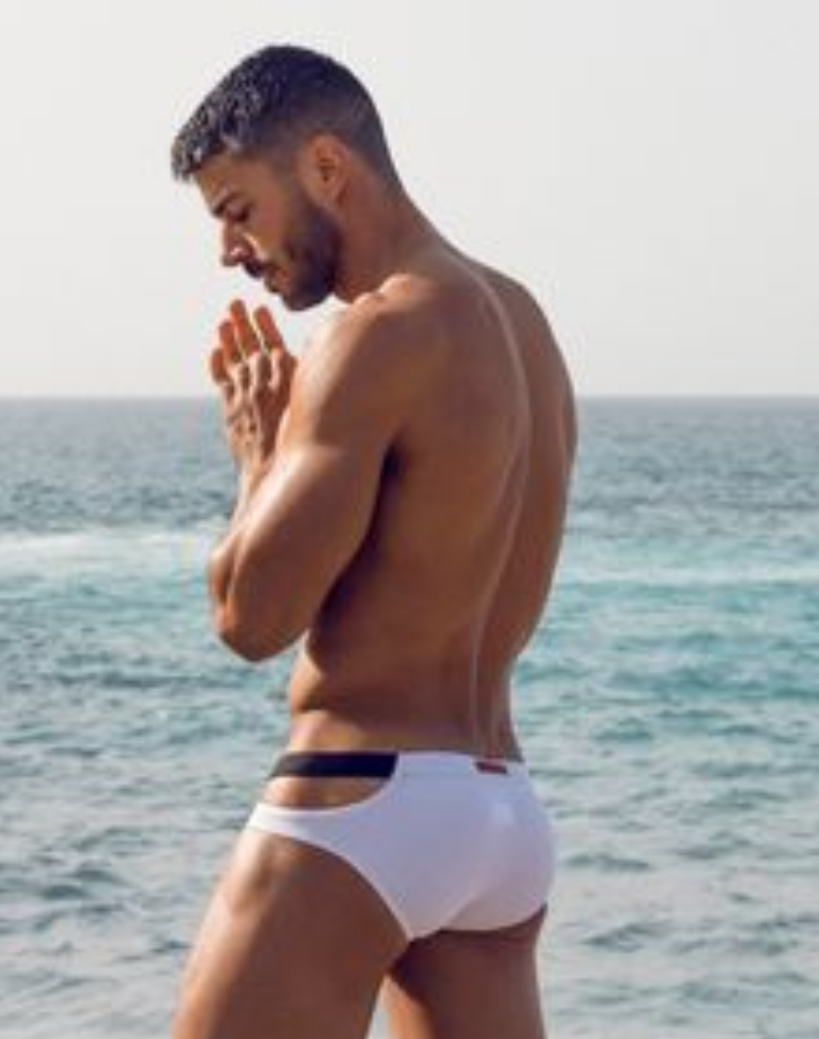BLK Label No.5 Swim Brief - Black and White-thumbmail-15