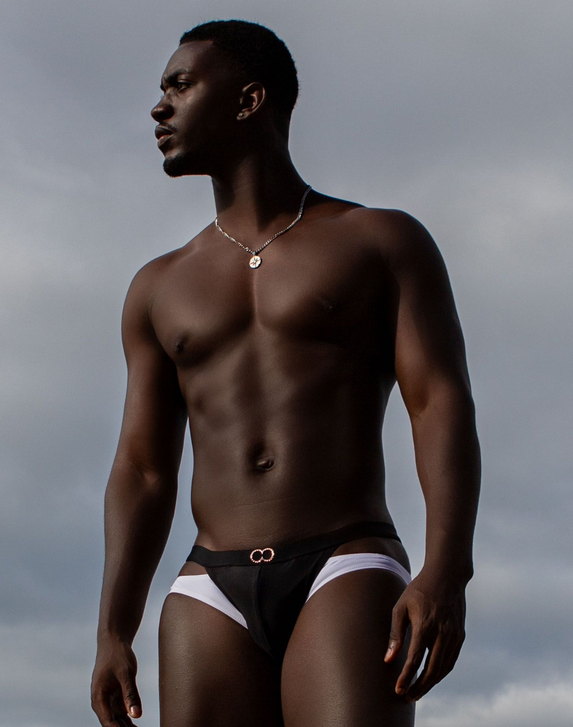 BLK Label No.5 Swim Brief - Black and White-thumbmail-10
