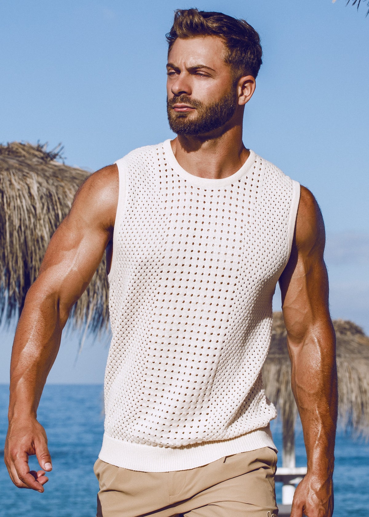 Riviera Singlet - Beige-thumbmail-7