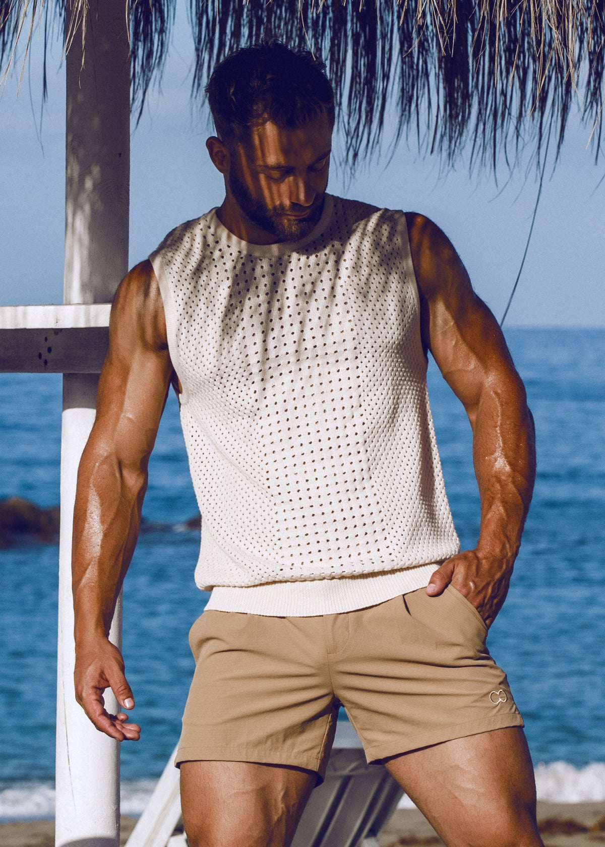 Riviera Singlet - Beige-thumbmail-3