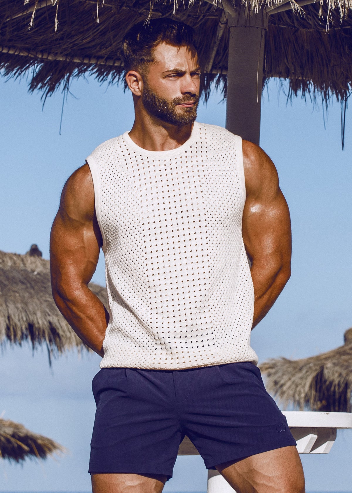 Riviera Singlet - Beige-thumbmail-8