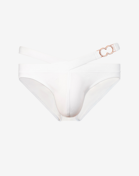 BLK Label No.3 Swim Brief - White – 2EROS