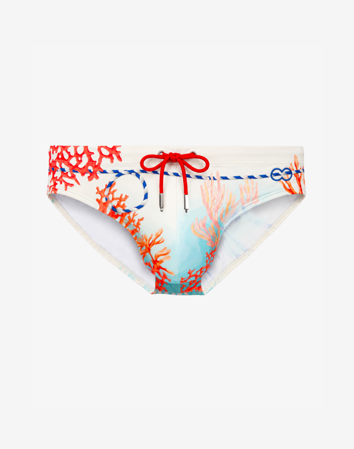 V10 Printed Swim Brief - Coralscape Blue