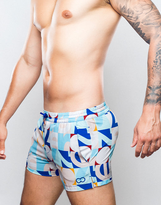 Printed Bronte Shorts - Insignia Turquoise