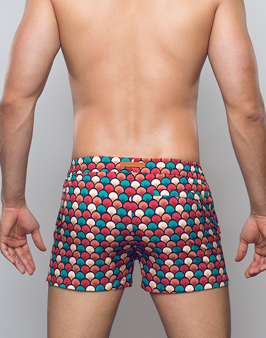 Printed Bronte Shorts - Retro Red