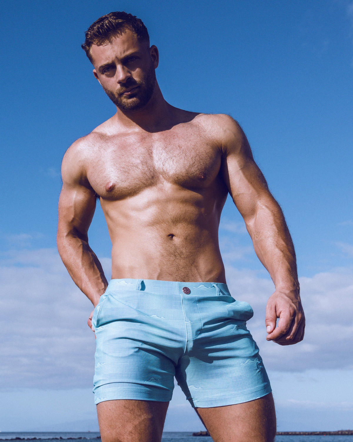 Printed Bondi Shorts - Nautica Green-thumbmail-3