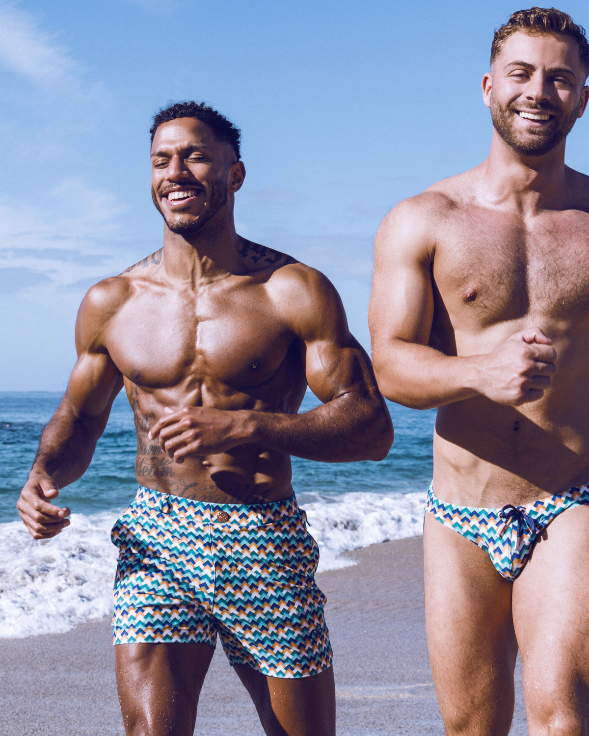 Printed Bondi Shorts - Chevy Blue-thumbmail-10