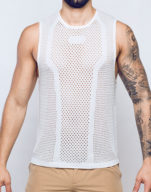 Amalfi Singlet - White-thumbmail-4