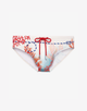 V10 Printed Swim Brief - Coralscape Blue