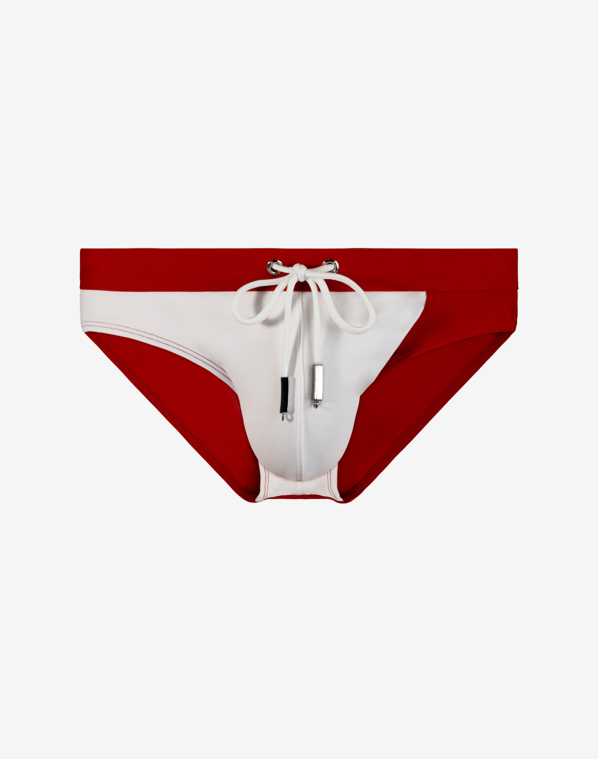 V10 Colour-Blocked Swim Brief - Calypso White/Terracotta