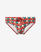 V10 Printed Swim Brief - Retro Red