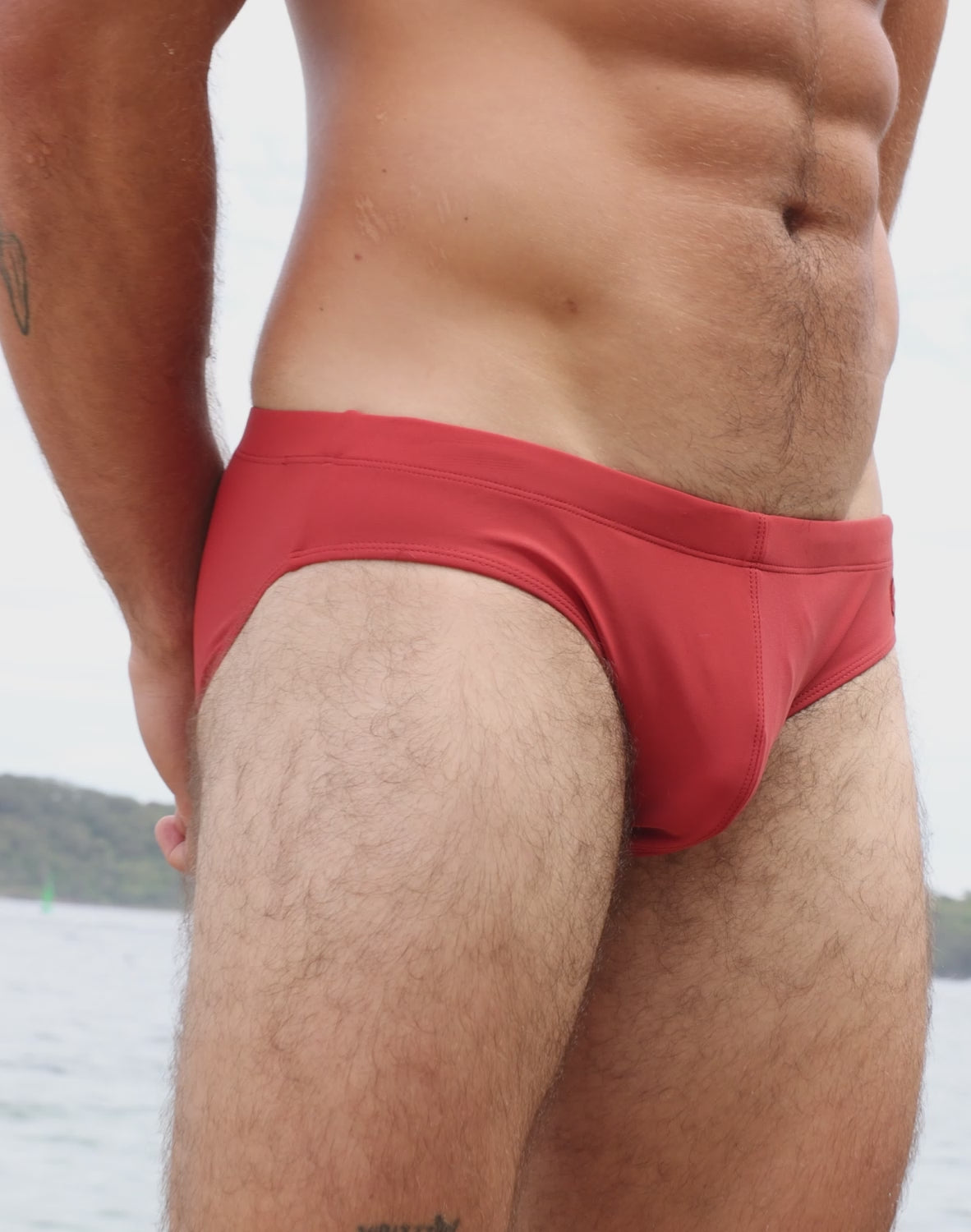 V10 Core Swim Brief - Rust Orange-thumbmail-2