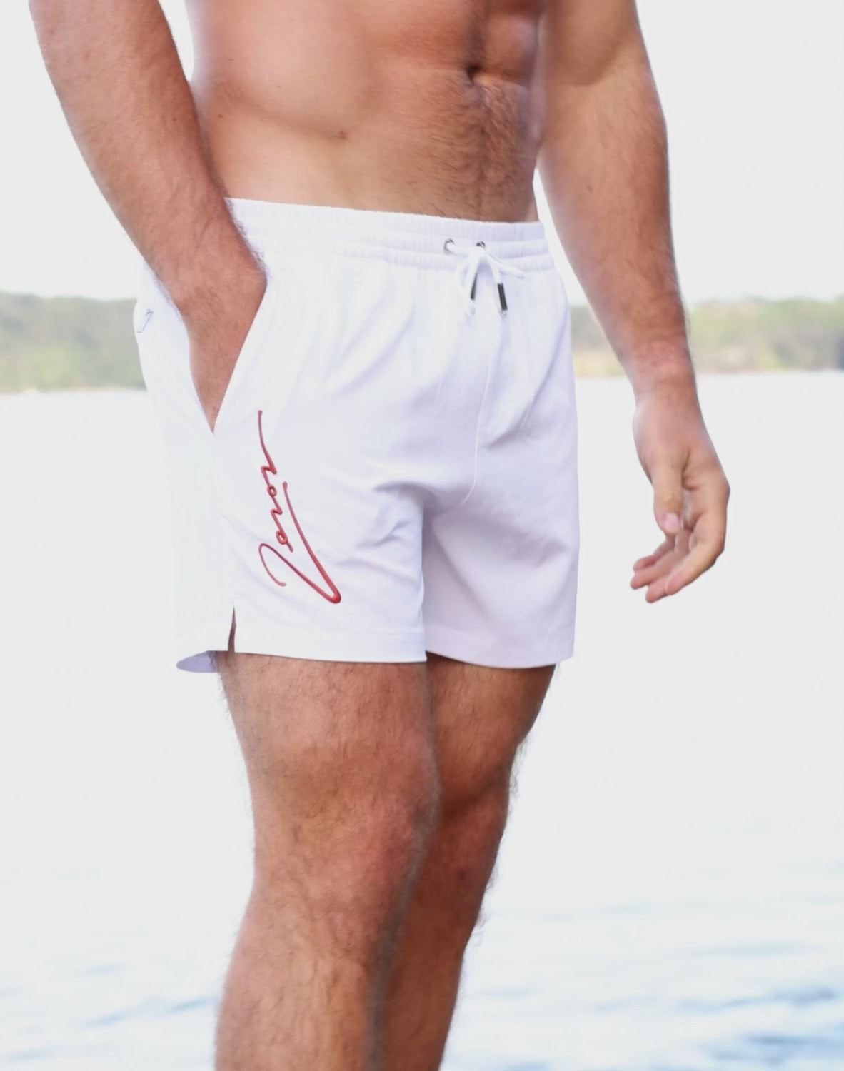 Signature Byron Shorts - Lido White-thumbmail-2