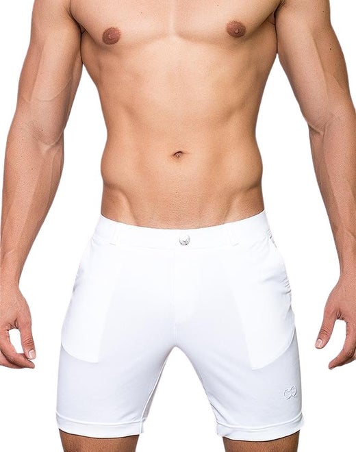S61 Long Bondi Shorts - White - 2EROS